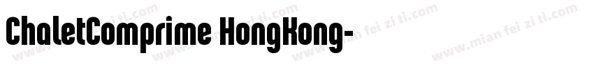 ChaletComprime HongKong字体转换